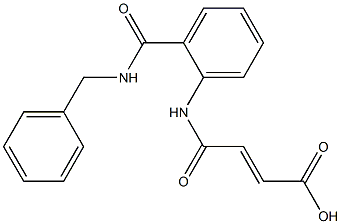 4-{2-[(benzylamino)carbonyl]anilino}-4-oxo-2-butenoic acid Struktur