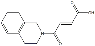 4-(3,4-dihydro-2(1H)-isoquinolinyl)-4-oxo-2-butenoic acid Struktur