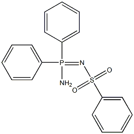 N-[amino(diphenyl)phosphoranylidene]benzenesulfonamide Struktur