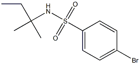 4-bromo-N-(tert-pentyl)benzenesulfonamide Struktur