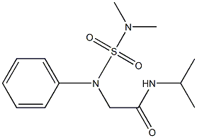 2-{[(dimethylamino)sulfonyl]anilino}-N-isopropylacetamide Struktur