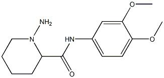 1-amino-N-(3,4-dimethoxyphenyl)-2-piperidinecarboxamide Struktur