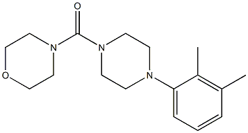 4-{[4-(2,3-dimethylphenyl)-1-piperazinyl]carbonyl}morpholine Struktur