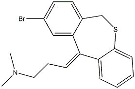 N-[3-(9-bromodibenzo[b,e]thiepin-11(6H)-ylidene)propyl]-N,N-dimethylamine Struktur