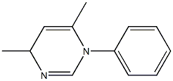 4,6-dimethyl-1-phenyl-1,4-dihydropyrimidine Struktur