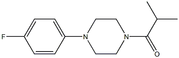 1-(4-fluorophenyl)-4-isobutyrylpiperazine Struktur