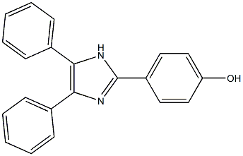 4-(4,5-diphenyl-1H-imidazol-2-yl)phenol Struktur