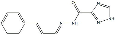 N'-(3-phenyl-2-propenylidene)-1H-1,2,4-triazole-3-carbohydrazide Struktur