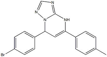 7-(4-bromophenyl)-5-(4-methylphenyl)-4,7-dihydro[1,2,4]triazolo[1,5-a]pyrimidine Struktur