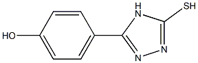 4-(5-sulfanyl-4H-1,2,4-triazol-3-yl)phenol Struktur