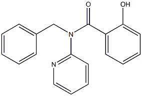 N-benzyl-2-hydroxy-N-(2-pyridinyl)benzamide Struktur