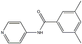 3,5-dimethyl-N-(4-pyridinyl)benzamide Struktur