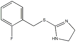 4,5-dihydro-1H-imidazol-2-yl 2-fluorobenzyl sulfide Struktur