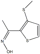 1-[3-(methylsulfanyl)thien-2-yl]ethanone oxime Struktur