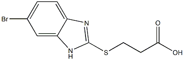 3-[(6-bromo-1H-benzimidazol-2-yl)sulfanyl]propanoic acid Struktur