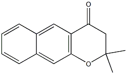 2,2-dimethyl-2,3-dihydro-4H-benzo[g]chromen-4-one Struktur