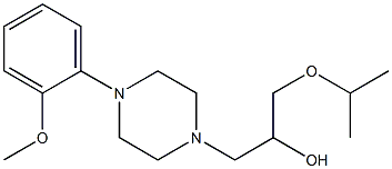 1-isopropoxy-3-[4-(2-methoxyphenyl)-1-piperazinyl]-2-propanol Struktur