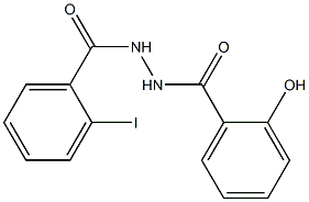 2-hydroxy-N'-(2-iodobenzoyl)benzohydrazide Struktur