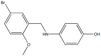 4-[(5-bromo-2-methoxybenzyl)amino]phenol Struktur