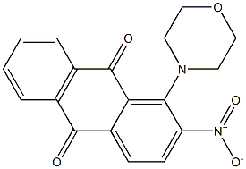 2-nitro-1-(4-morpholinyl)anthra-9,10-quinone Struktur