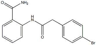 2-{[(4-bromophenyl)acetyl]amino}benzamide Struktur