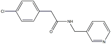 2-(4-chlorophenyl)-N-(3-pyridinylmethyl)acetamide Struktur