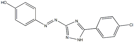 4-{[5-(4-chlorophenyl)-1H-1,2,4-triazol-3-yl]diazenyl}phenol Struktur