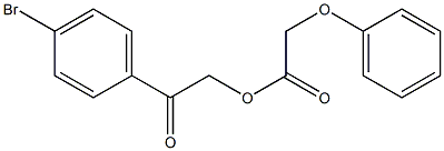 2-(4-bromophenyl)-2-oxoethyl phenoxyacetate Struktur