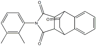 11-(2,3-dimethylphenyl)-11-azatetracyclo[6.5.2.0~2,7~.0~9,13~]pentadeca-2,4,6-triene-10,12,14-trione Struktur