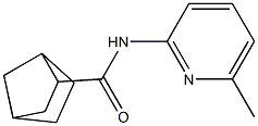 N-(6-methyl-2-pyridinyl)bicyclo[2.2.1]heptane-2-carboxamide Struktur