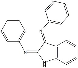 N-phenyl-N-[3-(phenylimino)-1,3-dihydro-2H-indol-2-ylidene]amine Struktur