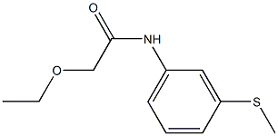 2-ethoxy-N-[3-(methylsulfanyl)phenyl]acetamide Struktur