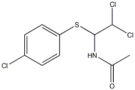 N-{2,2-dichloro-1-[(4-chlorophenyl)sulfanyl]ethyl}acetamide Struktur