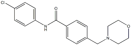 N-(4-chlorophenyl)-4-(4-morpholinylmethyl)benzamide Struktur