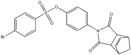 4-(3,5-dioxo-4-azatricyclo[5.2.1.0~2,6~]dec-8-en-4-yl)phenyl 4-bromobenzenesulfonate Struktur