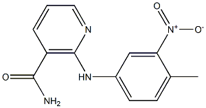 2-{3-nitro-4-methylanilino}nicotinamide Struktur