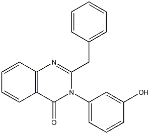 2-benzyl-3-(3-hydroxyphenyl)-4(3H)-quinazolinone Struktur