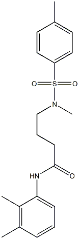 N-(2,3-dimethylphenyl)-4-{methyl[(4-methylphenyl)sulfonyl]amino}butanamide Struktur