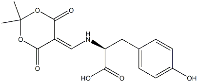 N-[(2,2-dimethyl-4,6-dioxo-1,3-dioxan-5-ylidene)methyl]-4-hydroxyphenylalanine Struktur