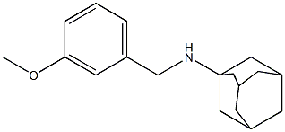 N-(3-methoxybenzyl)-1-adamantanamine Struktur