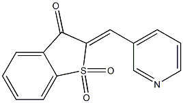 2-(3-pyridinylmethylene)-1-benzothiophen-3(2H)-one 1,1-dioxide Struktur