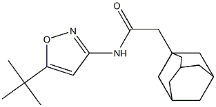 2-(1-adamantyl)-N-(5-tert-butyl-3-isoxazolyl)acetamide Struktur