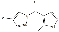 4-bromo-1-(2-methyl-3-furoyl)-1H-pyrazole Struktur