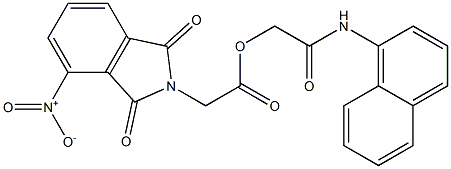 2-(1-naphthylamino)-2-oxoethyl {4-nitro-1,3-dioxo-1,3-dihydro-2H-isoindol-2-yl}acetate Struktur