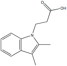 3-(2,3-dimethyl-1H-indol-1-yl)propanoic acid Struktur