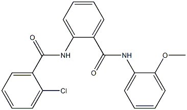 2-[(2-chlorobenzoyl)amino]-N-(2-methoxyphenyl)benzamide Struktur