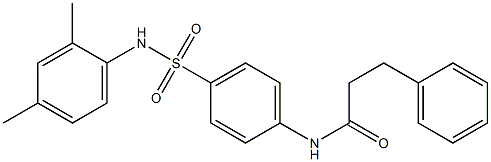 N-{4-[(2,4-dimethylanilino)sulfonyl]phenyl}-3-phenylpropanamide Struktur