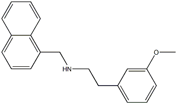 2-(3-methoxyphenyl)-N-(1-naphthylmethyl)ethanamine Struktur