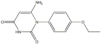 6-amino-1-(4-ethoxyphenyl)-2,4(1H,3H)-pyrimidinedione Struktur