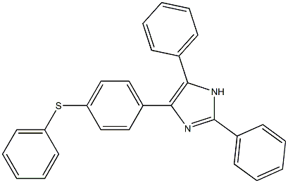 2,5-diphenyl-4-[4-(phenylsulfanyl)phenyl]-1H-imidazole Struktur